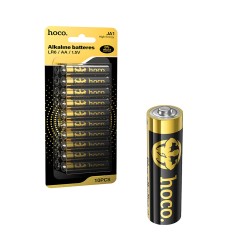 Hoco JA1 Alkaline Cell Battery LR6/AA/1.5V (10PC) Black